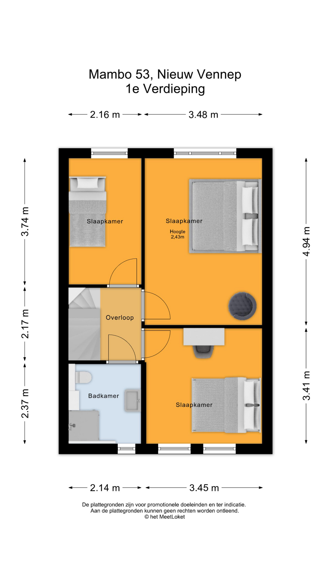 Mambo 53 , 2152 SX Nieuw-vennep map